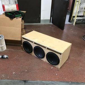 Custom triple enclosure for 12” JL W3V3